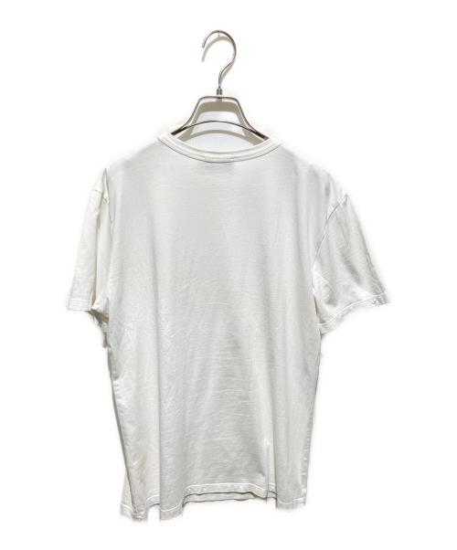 maison kitsune（メゾンキツネ）MAISON KITSUNE (メゾンキツネ) ロゴプリントTシャツ ホワイト サイズ:Sの古着・服飾アイテム