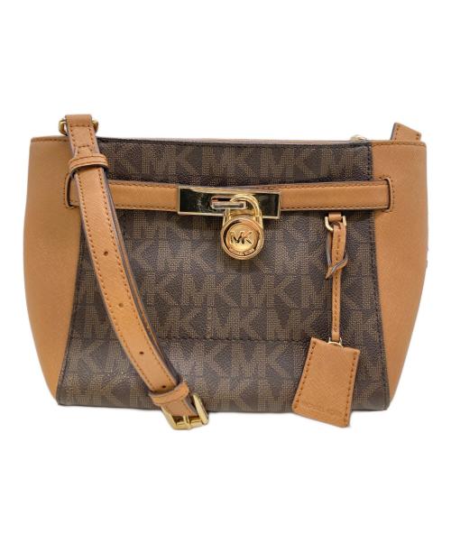 MICHAEL KORS（マイケルコース）MICHAEL KORS (マイケルコース) HAMILTON TRAVELER MESSENGER ブラウンの古着・服飾アイテム