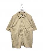 HELLY HANSENヘリーハンセン）の古着「ショートスリーブバスクシャツ S/S Bask Shirts」｜ベージュ