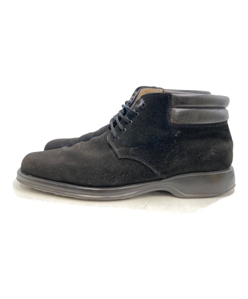 Salvatore Ferragamo（サルヴァトーレ フェラガモ）Salvatore Ferragamo (サルヴァトーレ フェラガモ) スウェードチャッカブーツ ブラウン サイズ:6　1/2の古着・服飾アイテム