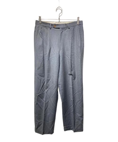 ERMENEGILDO ZEGNA（エルメネジルド・ゼニア）Ermenegildo Zegna (エルメネジルド・ゼニア) センタープレススラックス FINEWORSTED SUPER100'S グレー サイズ:48の古着・服飾アイテム