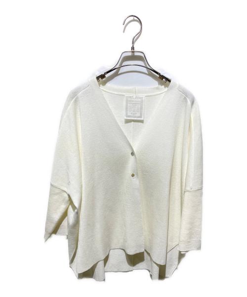 BEARDSLEY（ビアズリー）BEARDSLEY (ビアズリー) サラッとカーディガン ホワイト サイズ:FREEの古着・服飾アイテム