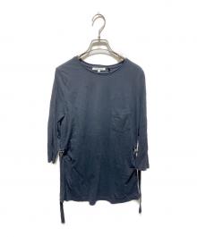 HELMUT LANG（ヘルムートラング）の古着「サイドアジャスターロングスリーブカットソー」｜ブラック