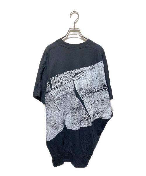 nude:MASAHIKO MARUYAMA（ヌード：マサヒコマルヤマ）nude:MASAHIKO MARUYAMA (ヌード：マサヒコマルヤマ) 21SS distortion3  ドルマンTシャツ ブラック サイズ:2の古着・服飾アイテム