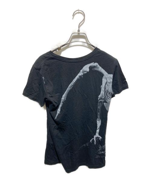 Y's Red Label（ワイズレッドレーベル）Y's Red Label (ワイズレッドレーベル) プリントTシャツ ブラック サイズ:2の古着・服飾アイテム
