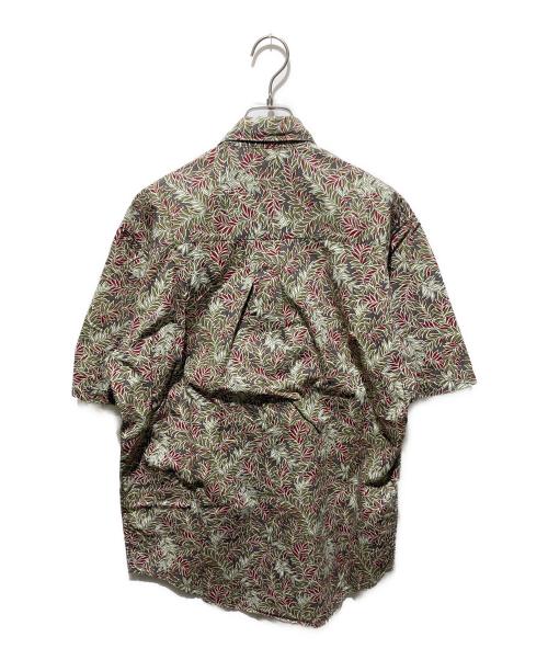 BANANA REPUBLIC（バナナリパブリック）BANANA REPUBLIC (バナナリパブリック) 90's リーフ柄シャツ レッド×グリーン サイズ:Sの古着・服飾アイテム