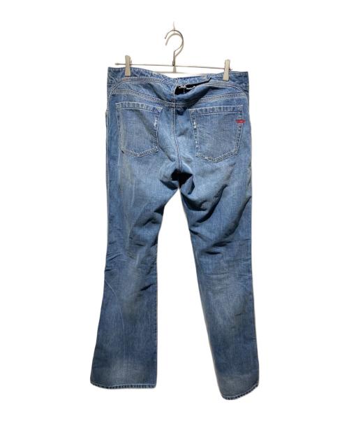 DIESEL（ディーゼル）DIESEL (ディーゼル) バックルフレアデニムパンツ インディゴ サイズ:W32の古着・服飾アイテム