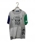POLO RALPH LAURENポロ・ラルフローレン）の古着「パッチワークTシャツ」｜グレー