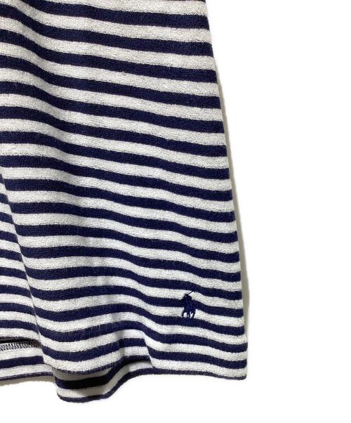 POLO RALPH LAUREN（ポロ・ラルフローレン）POLO RALPH LAUREN (ポロ・ラルフローレン) テリークロス クルーネックボーダーTシャツ ネイビー サイズ:Ｍの古着・服飾アイテム