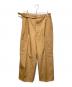 Phlannel（フランネル）の古着「FINX GABARDINE GURKHA WIDE TROUSERS」｜ブラウン