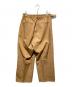Phlannel (フランネル) FINX GABARDINE GURKHA WIDE TROUSERS ブラウン サイズ:2：7000円