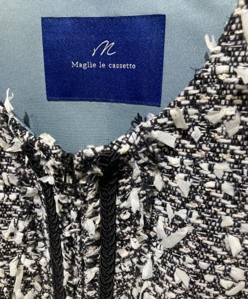 Maglie le cassetto（マーリエ ル カセット）Maglie le cassetto (マーリエ ル カセット) ツイードジレ グレー サイズ:9の古着・服飾アイテム
