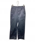 MHLエムエイチエル）の古着「WASHED CHINO COTTON TROUSERS」｜ブラック
