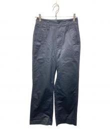 MHL（エムエイチエル）の古着「WASHED CHINO COTTON TROUSERS」｜ブラック