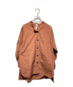 MHLエムエイチエル）の古着「COMPACT COTTON POLINシャツ」｜ブラウン