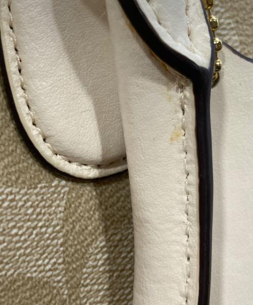 COACH（コーチ）COACH (コーチ) 2WAYショルダーバッグ ホワイトの古着・服飾アイテム