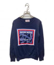 Mademoiselle NON NON（マドモアゼルノンノン）の古着「60周年復刻セーター」｜レッド×ネイビー