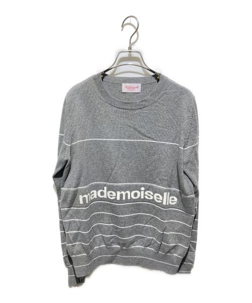 Mademoiselle NON NON（マドモアゼルノンノン）Mademoiselle NON NON (マドモアゼルノンノン) ニット グレー サイズ:Ｍ 未使用品の古着・服飾アイテム