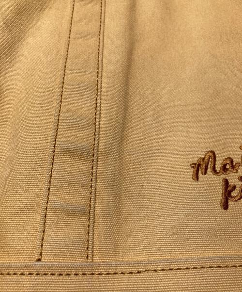 maison kitsune（メゾンキツネ）MAISON KITSUNE (メゾンキツネ) キャンバスロゴトートバッグ イエローの古着・服飾アイテム