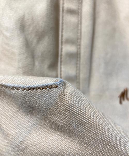 maison kitsune（メゾンキツネ）MAISON KITSUNE (メゾンキツネ) キャンバスロゴトートバッグ イエローの古着・服飾アイテム