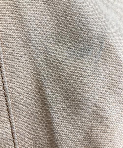 maison kitsune（メゾンキツネ）MAISON KITSUNE (メゾンキツネ) キャンバスロゴトートバッグ イエローの古着・服飾アイテム