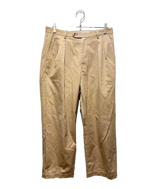 District UNITED ARROWS（ディストリクト ユナイテッドアローズ）District UNITED ARROWS (ディストリクト ユナイテッドアローズ) CHINO WIDE 2PLEATS PANTS ベージュ サイズ:Ｌの古着・服飾アイテム