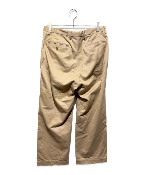 District UNITED ARROWS（ディストリクト ユナイテッドアローズ）District UNITED ARROWS (ディストリクト ユナイテッドアローズ) CHINO WIDE 2PLEATS PANTS ベージュ サイズ:Ｌの古着・服飾アイテム