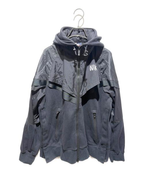 NIKE（ナイキ）NIKE (ナイキ) sacai (サカイ) Full Zip Parker ブラック サイズ:Ｌの古着・服飾アイテム