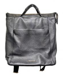 COLE HAAN（コールハーン）の古着「レザーコンバーチブルバッグパック」｜ブラック