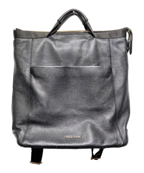 COLE HAAN（コールハーン）COLE HAAN (コールハーン) レザーコンバーチブルバッグパック ブラックの古着・服飾アイテム