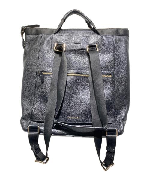 COLE HAAN（コールハーン）COLE HAAN (コールハーン) レザーコンバーチブルバッグパック ブラックの古着・服飾アイテム