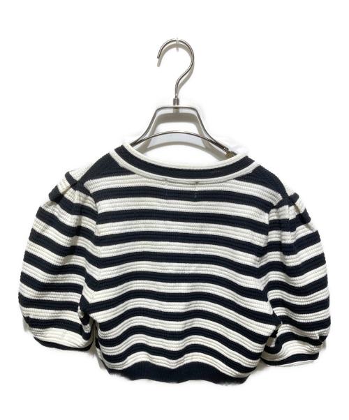Lily Brown（リリーブラウン）Lily Brown (リリーブラウン) MARY QUANT (マリークヮント) クロップドニットカーディガン ブラック サイズ:FREEの古着・服飾アイテム