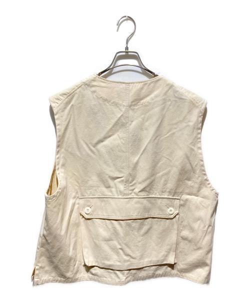 green label relaxing（グリーンレーベルリラクシング）green label relaxing (グリーンレーベルリラクシング) コットンダックベスト アイボリー サイズ:Ｍの古着・服飾アイテム
