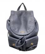 COACHコーチ）の古着「レザーリュック/ビリー バックパック」｜ネイビー