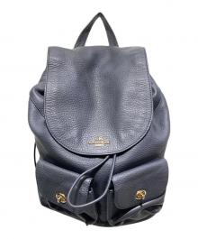COACH（コーチ）の古着「レザーリュック/ビリー バックパック」｜ネイビー