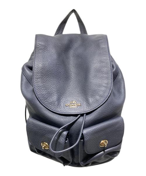 COACH（コーチ）COACH (コーチ) レザーリュック/ビリー バックパック ネイビーの古着・服飾アイテム