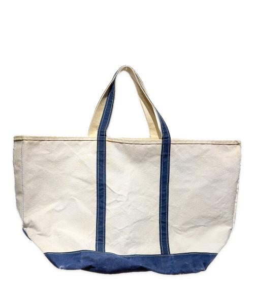 L.L.Bean（エルエルビーン）L.L.Bean (エルエルビーン) 80ｓ２色タグキャンバストートバッグ ネイビー×アイボリーの古着・服飾アイテム