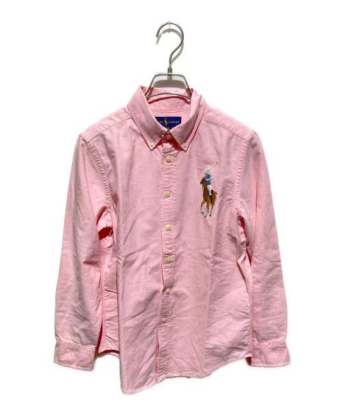 RALPH LAUREN（ラルフローレン）RALPH LAUREN (ラルフローレン) ビックポーニー刺繍シャツ ピンク サイズ:Ｍの古着・服飾アイテム