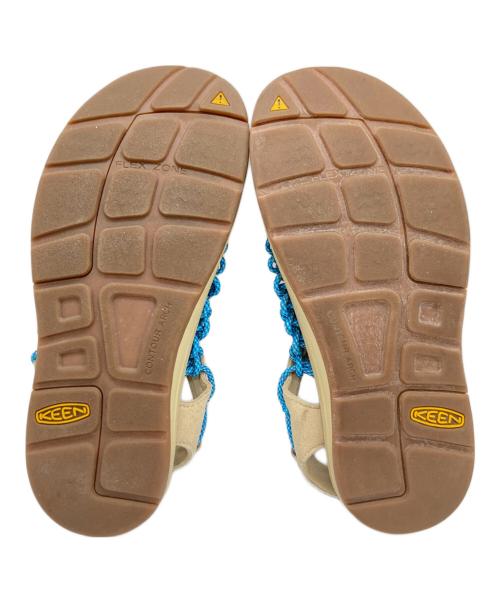 KEEN（キーン）KEEN (キーン) ユニークサンダル ベージュ×ブルー サイズ:25cmの古着・服飾アイテム