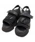 UN3D.（アンスリード）の古着「WAVE CODE VOLUME SOLE SANDALS」｜ブラック