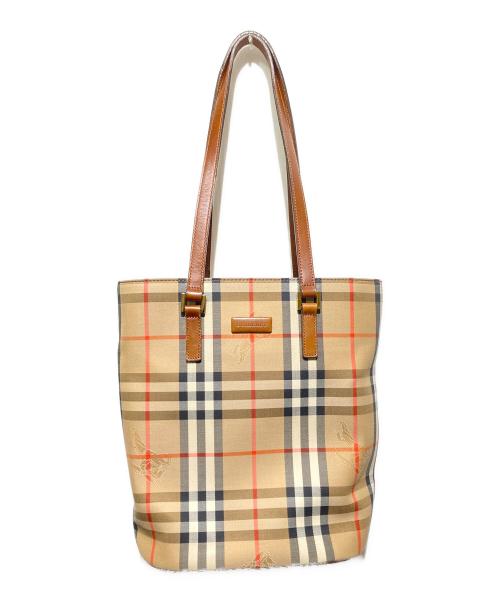BURBERRY（バーバリー）BURBERRY (バーバリー) 【OLD】ノバチェックバケツ型トートバッグ ベージュの古着・服飾アイテム