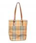BURBERRY (バーバリー) 【OLD】ノバチェックバケツ型トートバッグ ベージュ：20000円