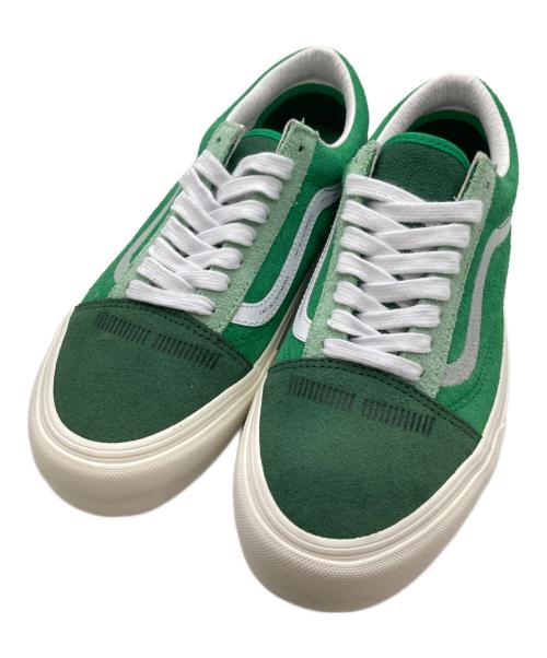 VANS（ヴァンズ）VANS (ヴァンズ) Kar L'Art de L'Automobile (カー ラート ド ロートモービル) OLD SKOOL Vit グリーン サイズ:26.5cmの古着・服飾アイテム