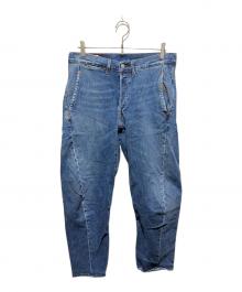 LEVI'S PReMIUM（リーバイス プレミアム）の古着「ボタンフライ バギーテーパードデニムパンツ」｜インディゴ