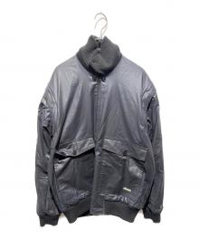 Aquascutum（アクアスキュータム）の古着「カシミヤ混リバーシブルジャケット」｜ブラック