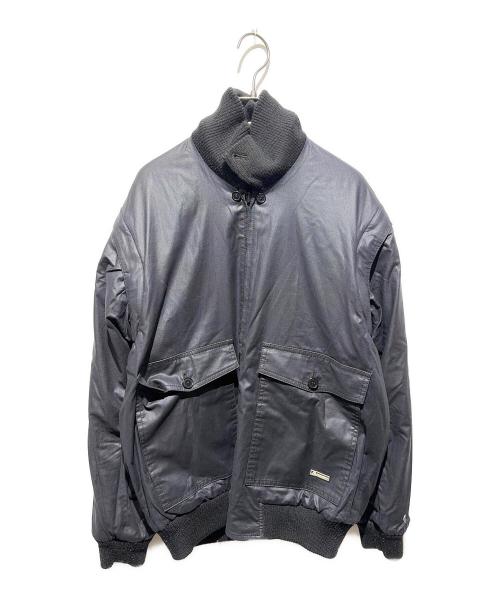 Aquascutum（アクアスキュータム）Aquascutum (アクアスキュータム) カシミヤ混リバーシブルジャケット ブラック サイズ:Ｌの古着・服飾アイテム