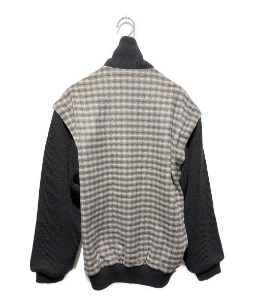 Aquascutum（アクアスキュータム）Aquascutum (アクアスキュータム) カシミヤ混リバーシブルジャケット ブラック サイズ:Ｌの古着・服飾アイテム