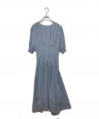 L'Orロル）の古着「Tuck Drape Dress」｜グレー