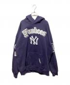 PRO STANDARDプロスタンダード）の古着「NEW YORK YANKEES BEST OF DROP SHOULDER PO HOODIE」｜ネイビー