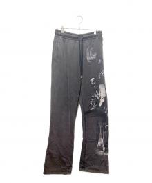 OFFWHITE（オフホワイト）の古着「S. Matthew Sweatpants/プリントスウェットパンツ」｜ブラック